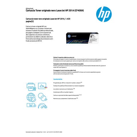 Toner 201A HP nero CF400A
